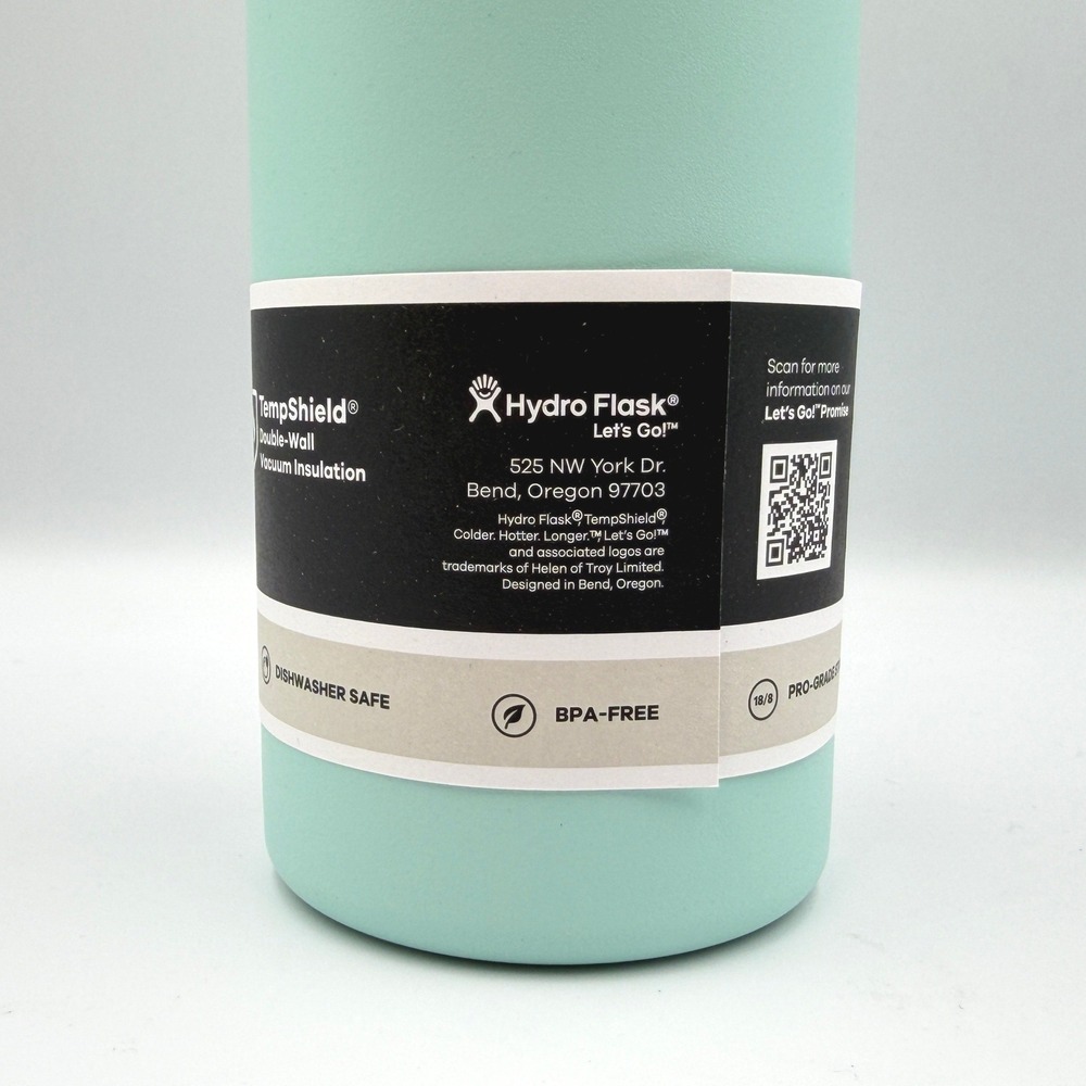 Hydro Flask Water Bottle 24oz Dew Wide Mouth Flex Straw Cap W24BFS441 *NEW * - Picture 7 of 11